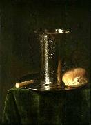 simon luttichuys Still life with a silver beaker painting